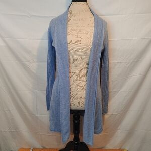 Beryll 100% Cashmere Light Blue Cardigan Sweater Size OS USA Made
